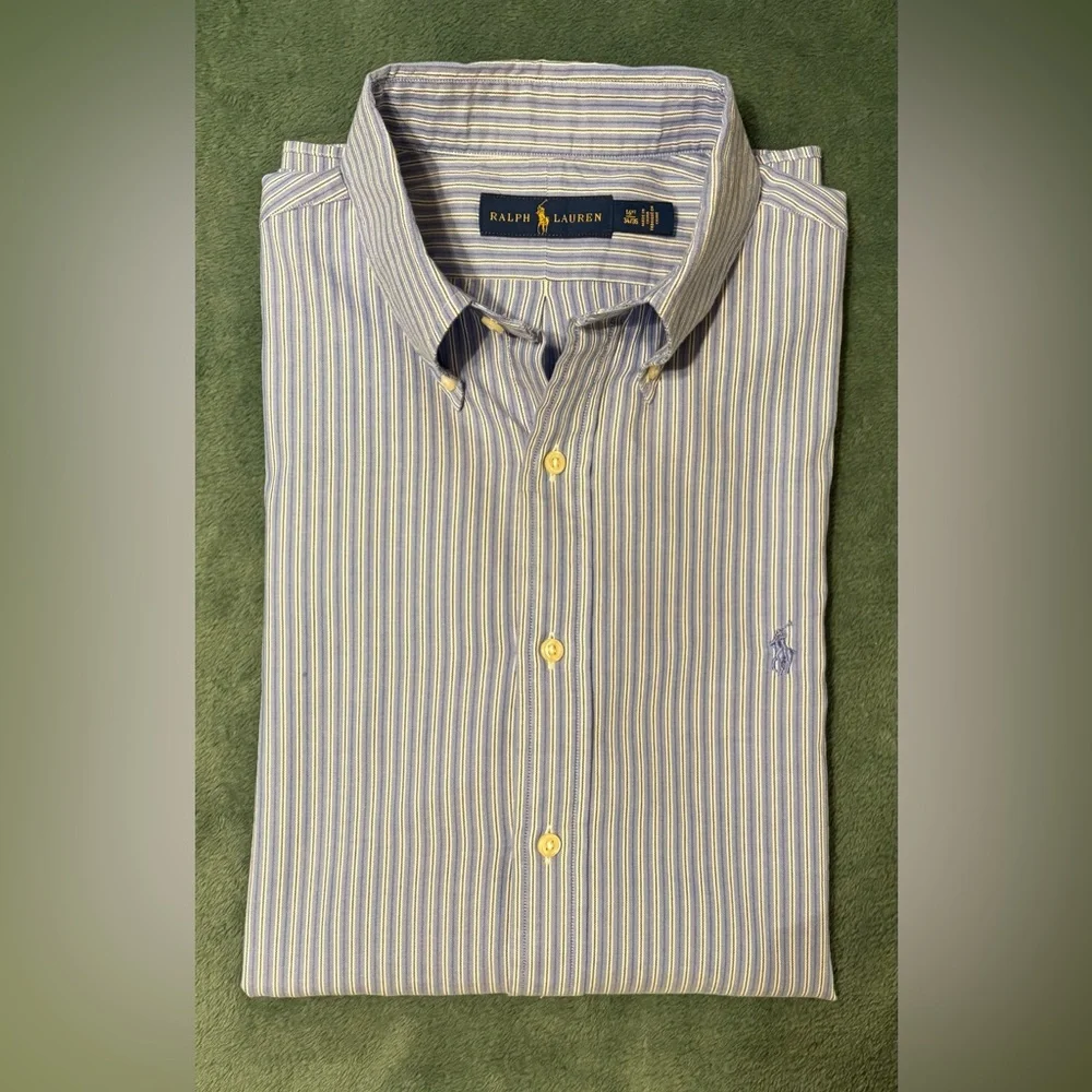 Polo Ralph Lauren L/S, Cotton, Button Down Shirt. Size: 16 1/2 <34/35> (4407) - Picture 1 of 9